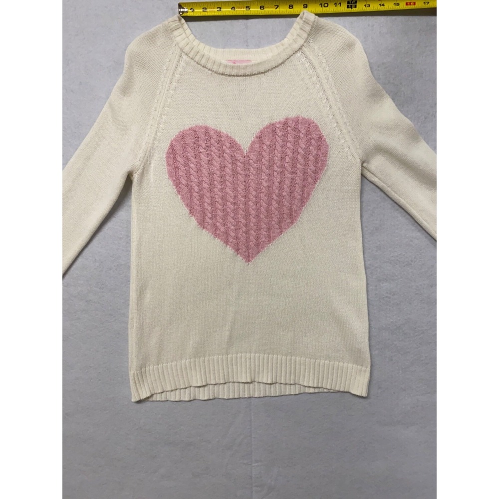 Pink Lily Valentines Heart Sweater - Size Small - Picture 9 of 9